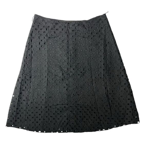 Rubber Ducky Productions Black A-line Eyelet Skirt Size Medium - Picture 6 of 6